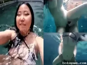 Hajar Pacar Binal Bawah Kolong, Memek Muncrat Air Kolam!